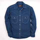 Packard Shirt | Indigo Stripe | Freenote Cloth