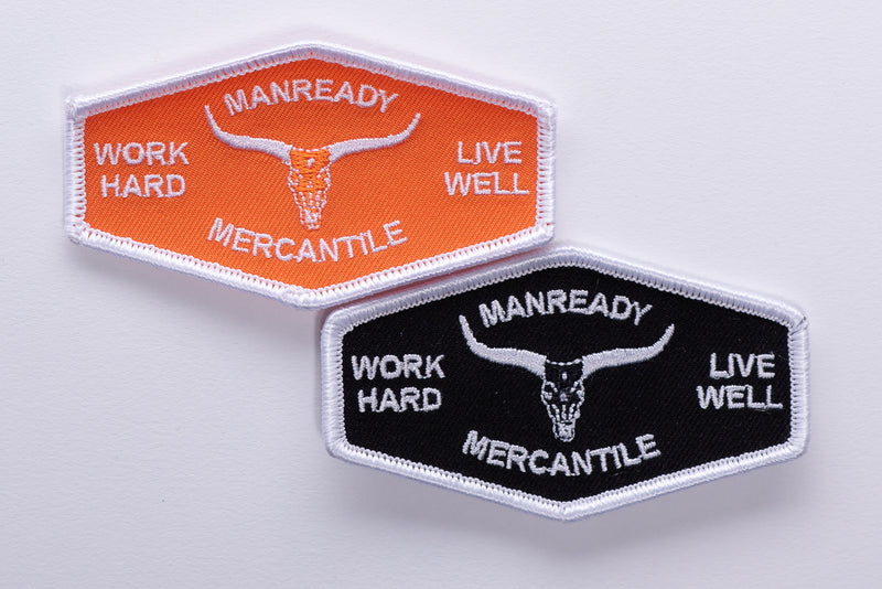 Patch | Work Hard Live Well Longhorn | Manready Mercantile - Manready Mercantile