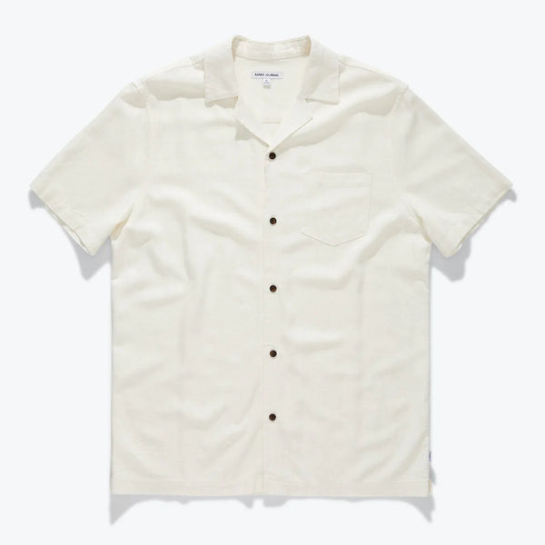 Brighton S/S Woven Shirt | Off White | Banks Journal